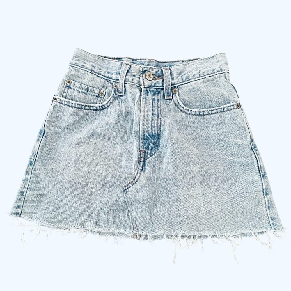 Levi's Reworked Vintage Blue A-Line Mini Skirt XS